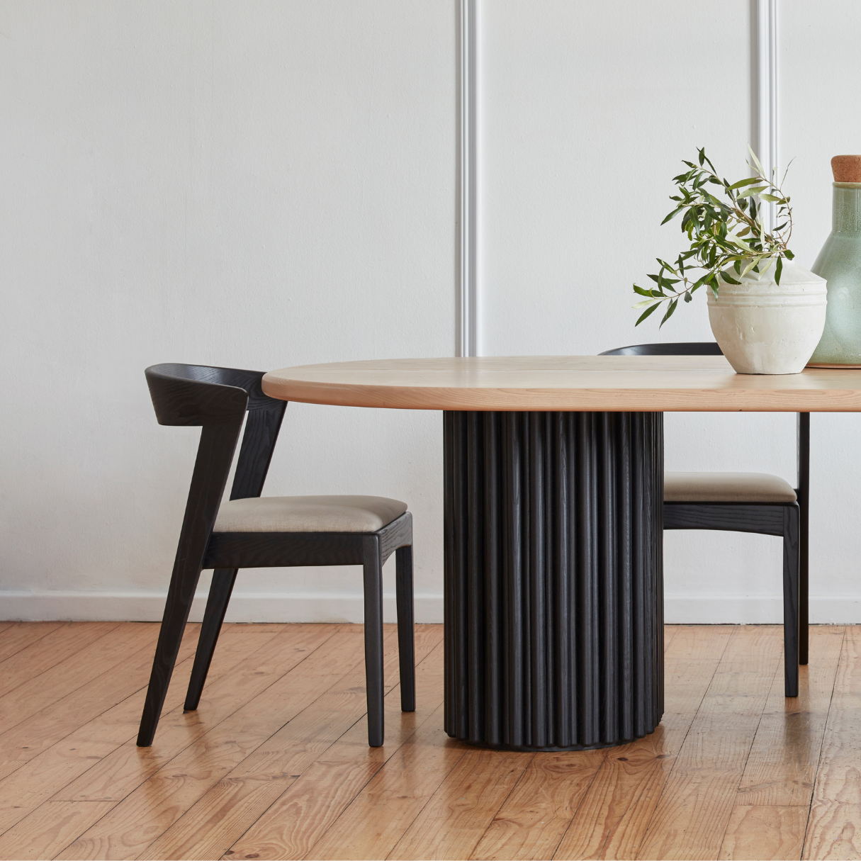 Dining Furniture, dining chairs, Woodbender, Custom Furniture, dining table, dining room, close up view