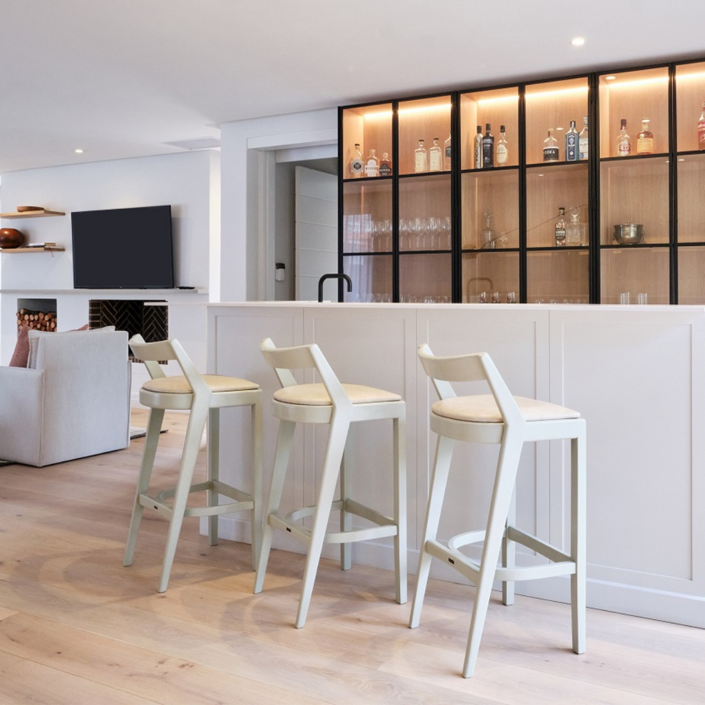 Dining Furniture, Counter Stools, kitchen stools, Bar Stools, Woodbender, Custom Furniture, kitchen furniture, side view